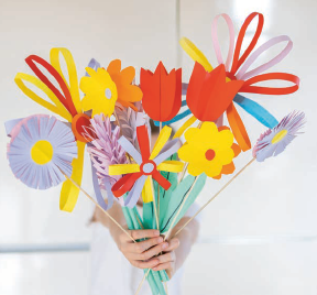 Blumenstrauß aus Papier  @Barbara Leister
